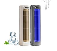 Coldeez Cooling Ace, Coldeeze Air Conditioner, Coldeeze Cooling Ace, Coldeez Air Cooler, USB Tower Fan, 3 Speeds, Horizontal, Vertical or Wall Mounting, for Bedroom Office Home (Gray+Beige)