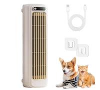 Coldeez Cooling Ace, Coldeeze Cooling Ace, Bladeless Mini Air Cooler with 3 Wind Speed Modes | Silent And Energy-Saving | Wall-Mountable Design | Rechargeable | Suitable for Office/Desktop (Beige)