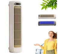 Coldeez Cooling Ace Portable Air Conditioner, 3-Speed Personal Cooling Fan with Quiet Operation, Compact Evaporative Cooler for Bedroom Office Dorm Room Travel (Beige)