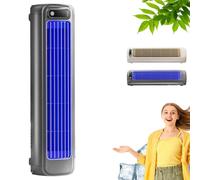 Coldeez Cooling Ace Portable Air Conditioner, 3-Speed Personal Cooling Fan with Quiet Operation, Compact Evaporative Cooler for Bedroom Office Dorm Room Travel (Gray)