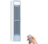 Coldeez Cooling Ace Portable Mini Air Conditioner Fan, Quiet 3-Speed Desktop Tower Cooling Fan, USB Rechargeable Small Personal Air Cooler for Home Office Bedroom Travel