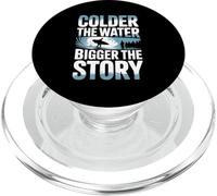 Colder The Water Bigger The Story Winter Surfing PopSockets PopGrip for MagSafe