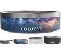 Coldest Dog Bowl - Anti Rust Metal, Non Slip, 3 Layers Insulated Stainless Steel Dog Bowls - Spill Proof & Heavy Duty - Water Bowl for Dogs, Cats & Pets, Dish Washer Safe (42 oz, Into The Beyond)