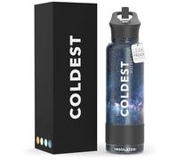 Coldest Insulated Water Bottle with Straw Lid - Stainless Steel Metal Insulated Bottle for Men & Women (Into The Beyond, 40 oz)