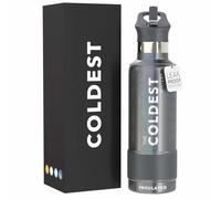 Coldest Insulated Water Bottle with Straw Lid - Stainless Steel Metal Insulated Bottle for Men & Women (Stardust Glitter, 21 oz)