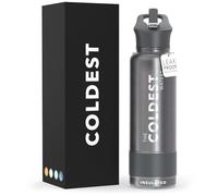 COLDEST Sports Water Bottle - 40 oz(Straw Lid), Leak Proof, Vacuum Insulated Stainless Steel, Hot Cold, Double Walled, Thermo Mug, Metal Canteen (40 oz, Stardust Glitter)
