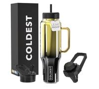 Coldest Tumbler with Handle and Straw - 100% Spill Proof Tumbler with Straw (3 Lids) - Stainless Steel Insulated Leakproof Tumblers for Women & Men - Cup Holder Friendly - 46 oz (Imbued Nova)