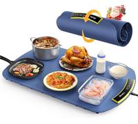 COLDFILL Electric Warming Tray - 8 TEMP Setting Food Warming Mat, Full-surface Heat in 5s, 4 Hours Auto-off, Child Safety Lock, Foldable Food Warmers for Buffet Server Party