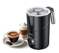 COLDFILL Milk Frother Electric - 8 in 1 Milk Steamer for Lattes, Hot Chocolate & Cappuccino, Hot and Cold Foam, Oat Milk/Almond Milk, Quiet Operation Auto Shut off, 400 ml, Dishwasher Safe