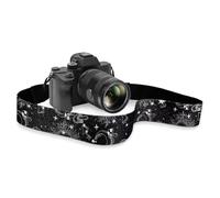 Coldinair Black Adjustable Camera Strap Universal Neck & Shoulder Soft Padded Strap for All DSLR Cameras,Binoculars, Sun Moon Stars,black, Medium
