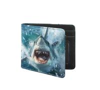 Coldinair Wallet for Boys Teen,Kids Purse Wallets Leather Kids Boys Bifold Wallet for Children Teenager, 3D Shark