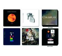 Coldplay 4 Drinks Coaster Set 4 Album Covers Logo Fan Gift Box CD 100% Official