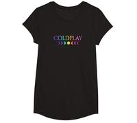 Coldplay Amazon Exclusive Moon Phase T-Shirt, Girls, Black, Medium