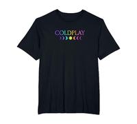 Coldplay Amazon Exclusive Moon Phase T-Shirt, Men's Big and Tall, Black, 4X Tall