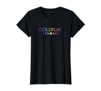 Coldplay Amazon Exclusive Moon Phase T-Shirt, Women, Black, X-Small