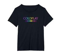 Coldplay Amazon Exclusive Moon Phase T-Shirt, Women's Plus, Black, 3X