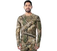 ColdPruf Men's Realtree APX Camo Print Base Layer Crew Top, Large