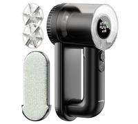 coldSky Fabric Shaver Rechargeable, 2-in-1 Electric Fabric Shaver & Lint Remover, 3-Speed LED Digital Display Sweater Defuzzer for Clothes, Furniture, Couch - Removes Lint, Hairball, Fuzz - Black