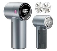 coldSky Fabric Shaver, Rechargeable Lint Remover with Digital Display, 3-Speed Sweater Shaver, 6-Leaf Blades, Electric Portable Lint Remover for Clothes, Furniture, Couch, Blanket