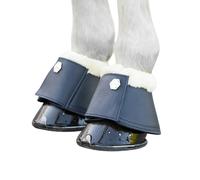 Coldstream Bowden Leather Horse Overreach Boots (Pack of 2) - Ink - Full - Ink