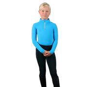 Coldstream Kids Next Generation Ecclaw Elite Base Layer Top - Blue - 7-8 Years - Blue - 100% Mixed