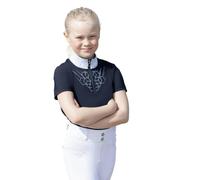 Coldstream Girls Next Generation Ledmore Diamante Show Shirt - Navy - Navy - 9-10 Years
