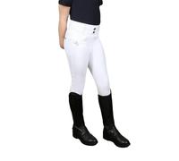 Coldstream Girls Next Generation Ledmore Horse Riding Tights - White - 7-8 Years - White - 100% Mixed