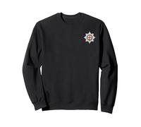 Coldstream Guards Capbadge Sweatshirt, Adult Unisex, Black, XX-Large