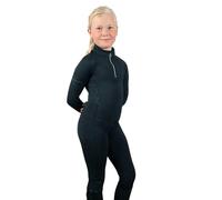 Coldstream Kids Next Generation Ecclaw Elite Base Layer Top - Black - 7-8 Years - Black - 100% Mixed