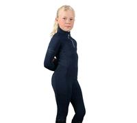 Coldstream Kids Next Generation Ecclaw Elite Base Layer Top - Navy - 11-12 Years - Navy - 100% Mixed