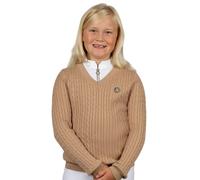 Coldstream Next Generation Clarkston Knitted V Neck Jumper in Light Beige | Size: 13-14 Years Coldstream Light Beige 13-14 Years