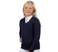 Coldstream Next Generation Clarkston Knitted V Neck Jumper in Navy | Size: 7-8 Years Coldstream Navy 7-8 Years