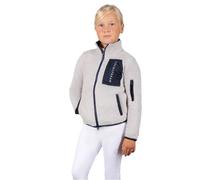 Coldstream Next Generation Millfield Teddy Fleece Jacket in Light Grey | Size: 7-8 Years Coldstream Light Grey 7-8 Years
