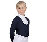 Coldstream Next Generation Roslin Crystal Ruffles Show Shirt in Navy | Size: 9-10 Years Coldstream Navy 9-10 Years
