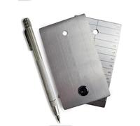 ColdTi - Titanium Bitcoin Seed Plates for Ultra-Secure Ethereum and Crypto Seed Phrase Storage (2 Plates w / 1 Scribe & Anti-Tamper Seals) - Premium Seed Phrase Metal