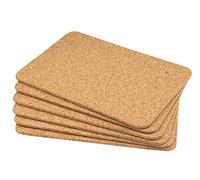 Cole & Bailey 6 pc Rectangular Natural Organic Alentejo Cork Placemats Tableware Plates Mug 280 x 200 x 6 mm