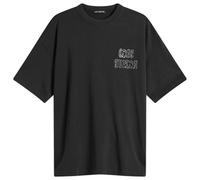 Cole Buxton Men's Black Letter Sportswear T-Shirt Vintage Black