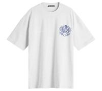 Cole Buxton Men's Collegiate Crest T-Shirt Light Grey Marl