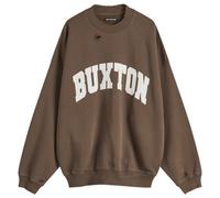 Cole Buxton Men's Distressed Applique Sweatshirt Washed Brown