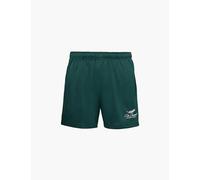 Cole Buxton Mens Forest Green International Embroidered-logo Regular-fit Mesh Shorts S