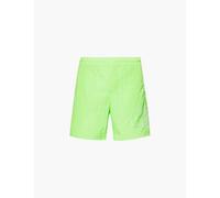 Cole Buxton Mens Green Star Tech Drawstring Waistband Straight Leg Regular-fit Shell Shorts S