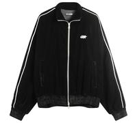 Cole Buxton Men's Velour Track Jacket Black Small