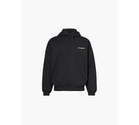 Cole Buxton Mens Vintage Black Raw Brand Embroidery Relaxed-fit Cotton-jersey Hoody M