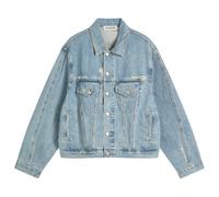 Cole Buxton Men's Washed Denim Jacket Blue