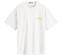 Cole Buxton Men's Yellow Arc T-Shirt Light Grey Marl