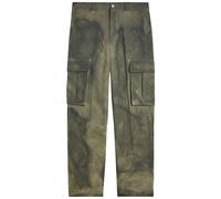 Cole Buxton Washed Straight-leg Cargo Trousers - Khaki - L