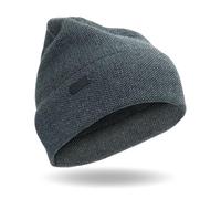 Cole Haan Heritage Rib Cuff Wool Beanie Hat, One Size, Black, One Size