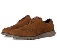 Cole Haan Men's 2.Zerogrand Laser Wing Tip Oxford Lined, Spiced Brown Suede/Raven/Morel, 9 UK