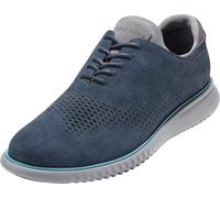 Cole Haan Men's 2.Zerogrand Laser Wingtip Oxfords, Navy Blazer Suede/Milky Blue/Ultimate Gray, 7