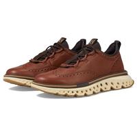 Cole Haan Men's 5.ZEROGRAND Wingtip Oxford, Dark Sequoia/Alabaster Gleam, 8 Wide